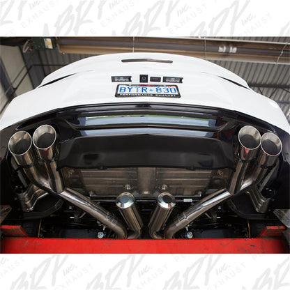 MBRP 2016 Chevy Camaro V8 6.2L 6spd 3in T409 Race Dual Cat Back w/ 4.5in Quad Dual Wall Tips - eliteracefab.com