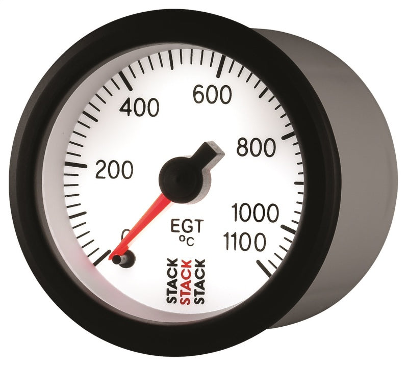 Autometer Stack 52mm 0-1100 Deg C Pro Stepper Motor Exhaust Gas Temp Gauge - White ST3363