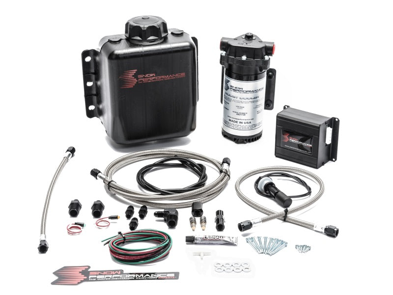 Snow Performance Stg 2 Boost Cooler Prog. Engine Mount Water Injection Kit (SS Braid Line & 4AN) - eliteracefab.com