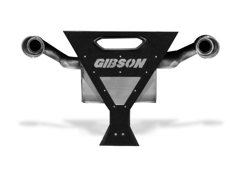 Gibson 16-17 Yamaha YXZ1000R Base 2.25in Dual Exhaust - Stainless Gibson