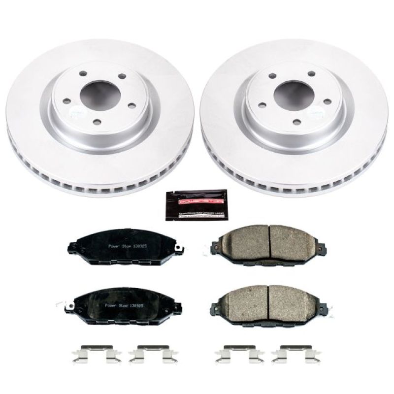 Power Stop 2013 Infiniti JX35 Front Z17 Evolution Geomet Coated Brake Kit - eliteracefab.com