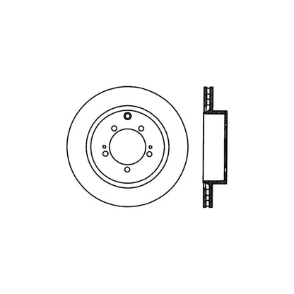 Stoptech 03-06 Evo 8 & 9 Rear Premium High Carbon CRYO-STOP Rotor Stoptech