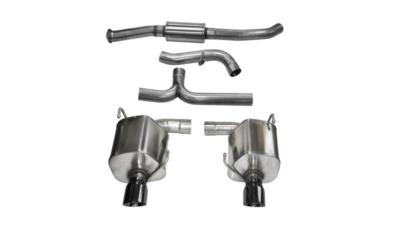 Corsa 08-10 Subaru Impreza WRX Sedan 2.5L Turbo Manual 3in Sport Cat-Back Exhaust w/4in Black Tips CORSA Performance
