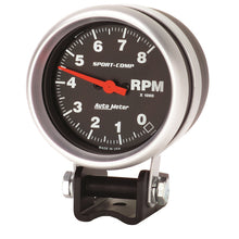 Load image into Gallery viewer, Autometer Standard 2-5/8in 8,000 RPM Pedestal Mount Tachometer Sport Comp - eliteracefab.com