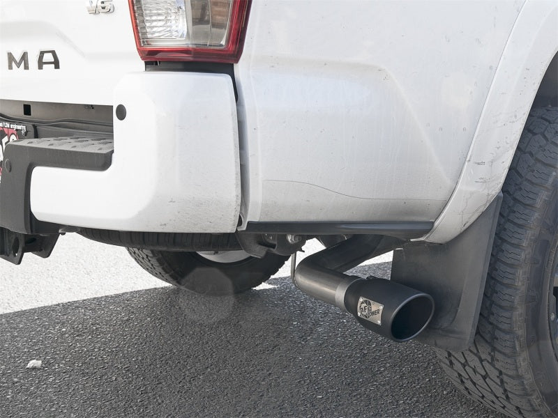 aFe MACH Force-Xp 2-1/2in 304 SS Cat-Back Exhaust w/Black Tips 2016+ Toyota Tacoma L4-2.7L / V6-3.5L - eliteracefab.com