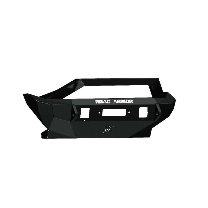 Road Armor 07-18 Jeep Wrangler JK Stealth Front Winch Bumper w/Bar Guard Mid Width - Tex Blk Road Armor