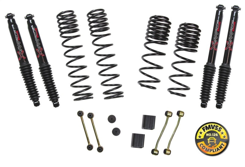 Skyjacker 2018 Jeep Wrangler (JL) 2DR 2in-2.5in Suspension Lift Kit w/Black Max Shocks - eliteracefab.com