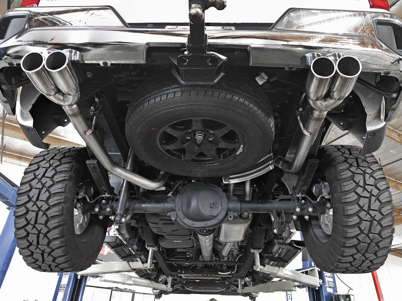 aFe Vulcan Series 3-2.5in 304SS Exh Cat-Back w/ Pol Tips 2019 GM Silverado/Sierra 1500 L4-2.7L (t) aFe