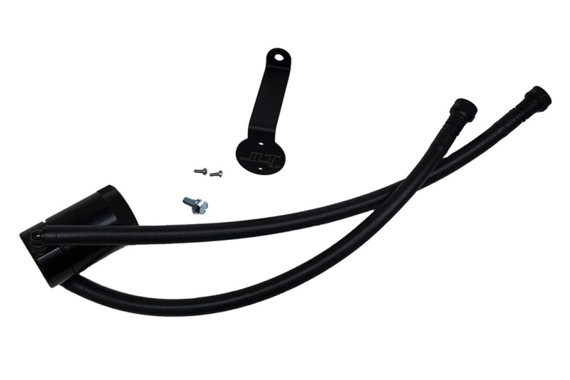 J&L 20-21 Chevy Silverado/GMC Sierra 2500/3500 6.6L Drivers Side Oil Separator 3.0 - Black Anodized - eliteracefab.com