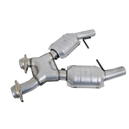 BBK 96-98 Mustang 4.6 GT High Flow X Pipe With Catalytic Converters - 2-1/2 - eliteracefab.com