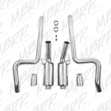 Load image into Gallery viewer, MBRP 11-14 Ford Mustang GT 5.0L Dual Split Rear Street Version T409 3in Cat Back Exhaust System - eliteracefab.com