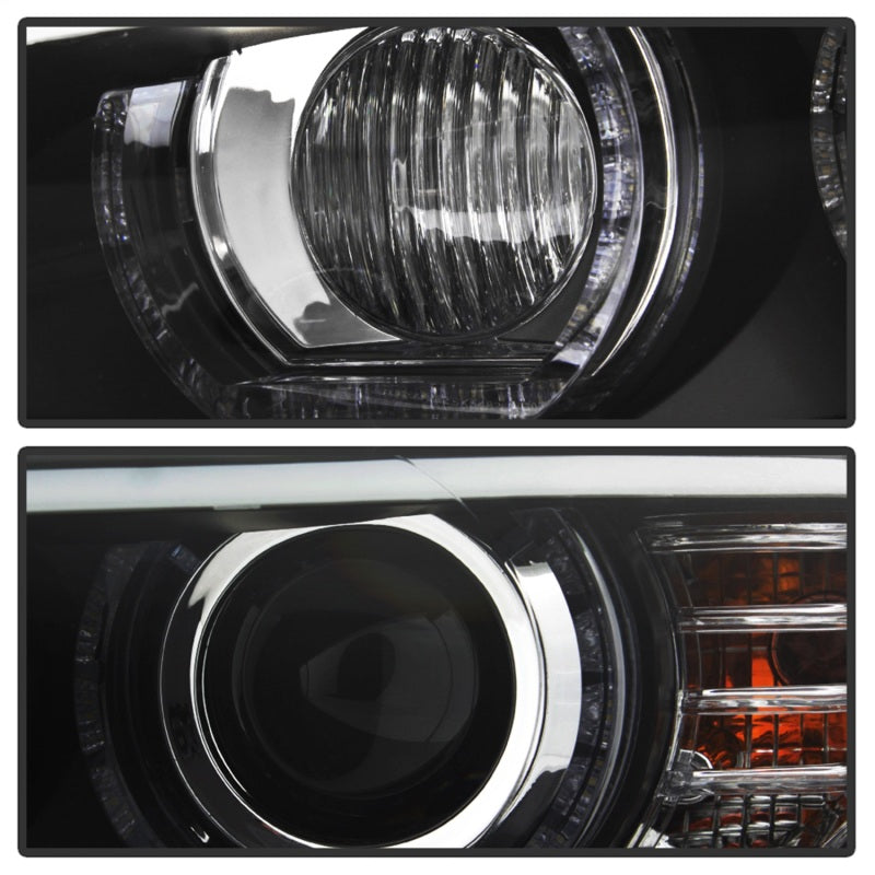 Spyder 08-10 BMW F92 3 Series Projector Headlights - LED DRL - Black (PRO-YD-BMWE9208-DRL-BK) - eliteracefab.com