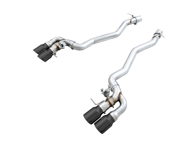 AWE Tuning 18-19 BMW M5 (F90) 4.4T AWD SwitchPath Axle-back Exhaust - Diamond Black Tips AWE Tuning