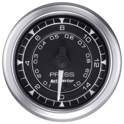 Autometer Chrono 2-1/16in 15PSI Pressure Gauge 8162