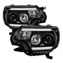 Load image into Gallery viewer, Spyder Toyota Tacoma 12-15 Projector Headlights Light Bar DRL Black PRO-YD-TT12-LBDRL-BK - eliteracefab.com