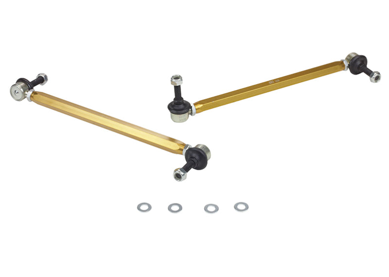 Whiteline 02-06 R53 & 06+ R56 Mini Cooper S Front Swaybar link kit-adjustable ball end links - eliteracefab.com