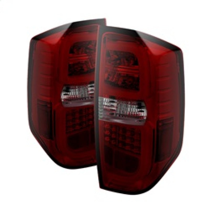 Spyder Toyota Tundra 2014-2016 Light Bar LED Tail Lights Red Smoke ALT-YD-TTU14-LED-RS - eliteracefab.com