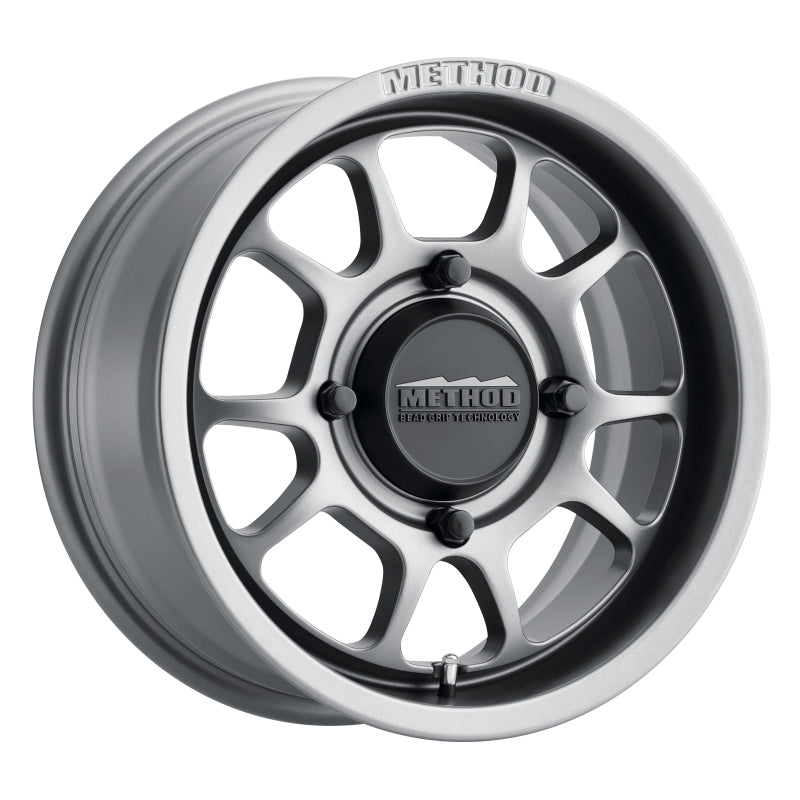 Method MR409 15x7 5+2/+38mm Offset 4x156 132mm CB Steel Grey Wheel - eliteracefab.com