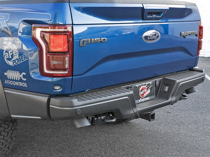 aFe MACH Force-Xp Cat-Back Exhaust w/Dual Hi-Tuck Tips Black 17-18 Ford F-150 Raptor V6-3.5L (tt) aFe