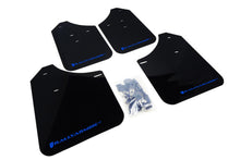 Load image into Gallery viewer, Rally Armor UR Mudflaps Black Urethane Blue Logo 2002-2007 Impreza / 2002-2007 WRX / 2004-2007 STI - eliteracefab.com