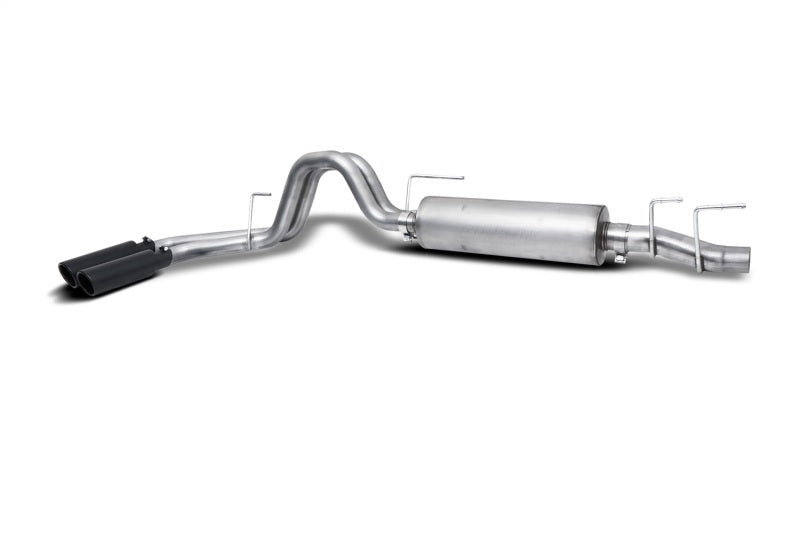 Gibson 21-22 Ford F150 2.7/3.3L 3/2.5in Cat-Back Dual Sport Exhaust System Stainless - Black Elite Gibson