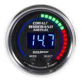 AutoMeter GAUGE; AIR/FUEL RATIO-PRO PLUS; 2 1/16in.; 10:1-20:1; DIGITAL W/PK/WRN; COBALT