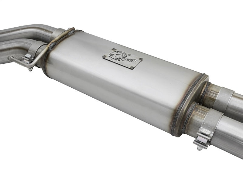 aFe POWER Rebel Series 3in 409 SS Cat Back Exhaust w/ Polished Tips 17 Ford F-150 Raptor V6-3.5L aFe