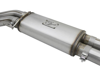 aFe POWER Rebel Series 3in 409 SS Cat Back Exhaust w/ Polished Tips 17 Ford F-150 Raptor V6-3.5L aFe