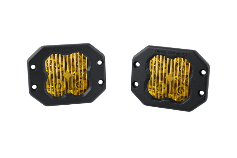 Diode Dynamics SS3 LED Pod Pro - Yellow Driving Flush (Pair)