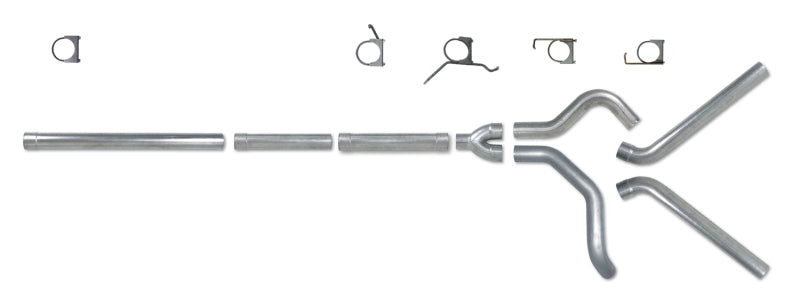 Diamond Eye KIT 4in CB MFLR RPLCMENT PIPE DUAL SS: 2004.5-2007.5 DODGE CUMMINS 600 Diamond Eye Performance