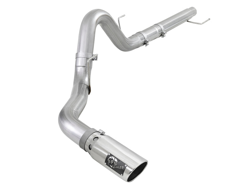 aFe Atlas 4in Aluminized Steel DPF-Back Exh 18-19 Ford F-150 V6-3.0L (td) w/ Polished Tip aFe