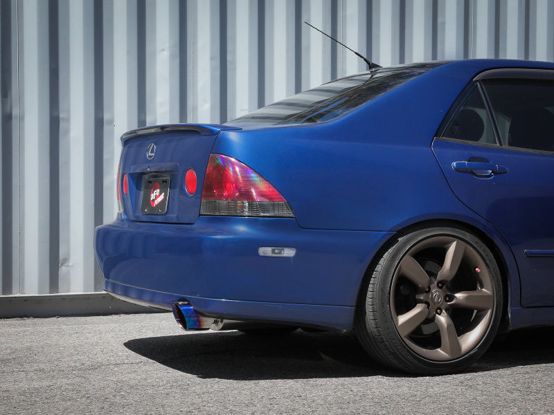 aFe Lexus IS300 01-05 L6-3.0L Takeda Cat-Back Exhaust System- Blue Tip aFe