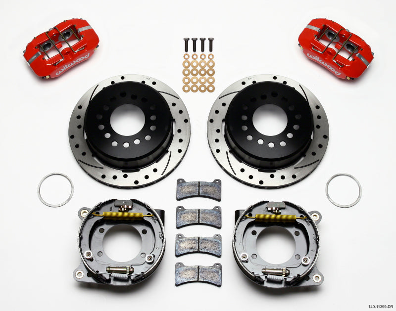 Wilwood Dynapro Low-Profile 11.00in P-Brake Kit Drill-Red 93-97 Camaro/Firebird 2.75in Offset Wilwood