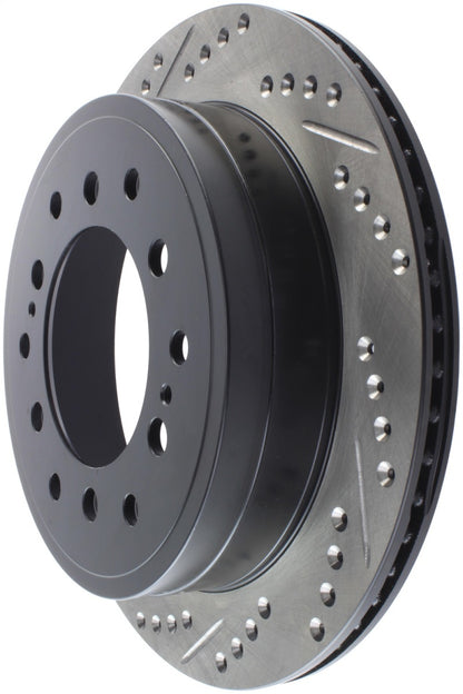 StopTech Power Slot 03-09 Toyota 4 Runner / 03-09 Lexus GX470 Drilled & Slotted Right Rear Rotor Stoptech