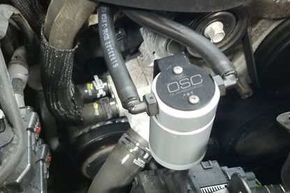 J&L 16-17 Chevrolet SS 6.2L Passenger Side Oil Separator 3.0 - Clear Anodized J&L