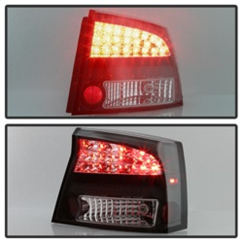 Spyder Dodge Charger 06-08 LED Tail Lights Black ALT-YD-DCH05-LED-BK - eliteracefab.com