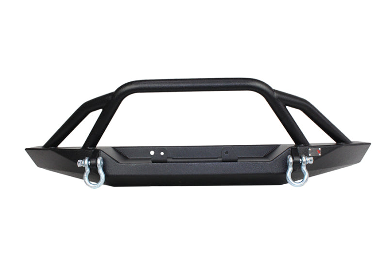 Fishbone Offroad Cherokee XJ Front Winch Bumper W/Grille Guard Bullhead Steel - Blk Txtrd Pwdrcoat - eliteracefab.com