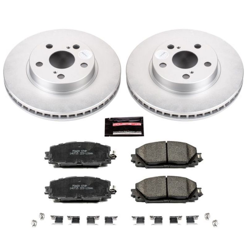 Power Stop 11-17 Lexus CT200h Front Z17 Evolution Geomet Coated Brake Kit - eliteracefab.com