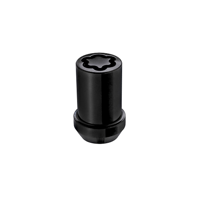 McGard Wheel Lock Nut Set - 4pk. (Tuner / Cone Seat) M12X1.25 / 13/16 Hex / 1.24in. Length - Black - eliteracefab.com