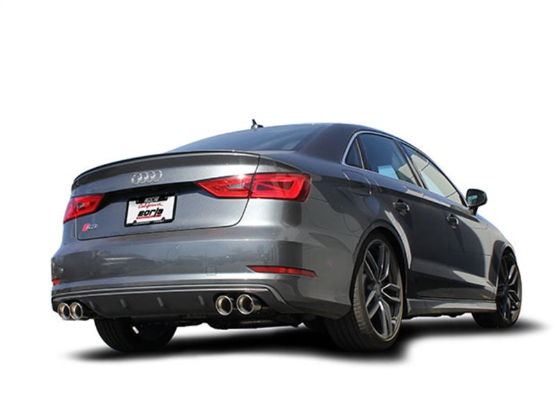 Borla 13-15 Audi S3 S-Type Dual Round Rolled Catback Exhaust - eliteracefab.com