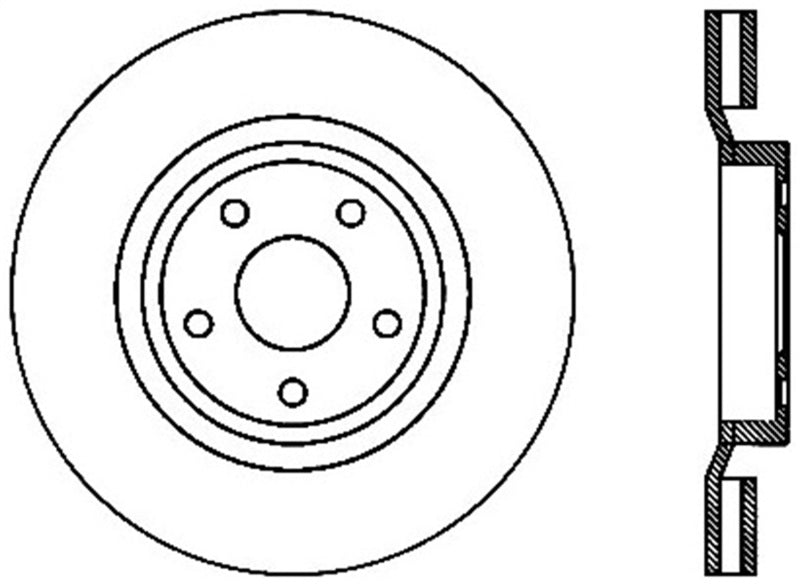 StopTech 06-10 Jeep Grand Cherokee SRT-8 Cryo Slotted & Drilled Front Right Rotor Stoptech