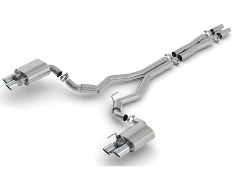 Borla 2018 Ford Mustang GT 5.0L AT/MT 3in S-Type Catback Exhaust w/ Valves - eliteracefab.com