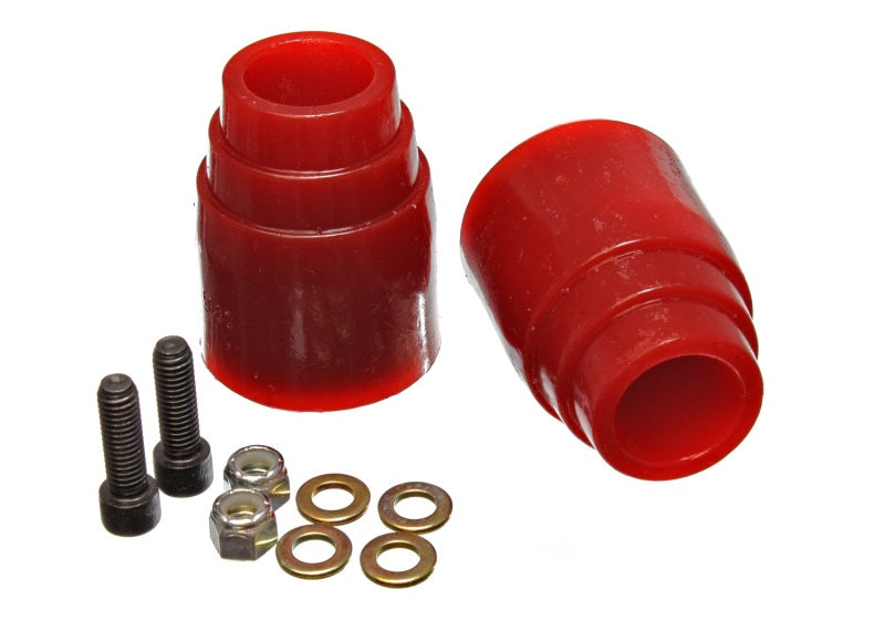 Energy Suspension 00-04 Ford Excursion Red Rear Axle Bump Stop Set - eliteracefab.com