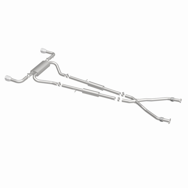 MagnaFlow 14 Infiniti Q50 V6 3.7L Cat-Back Polished Stainless Tips Dual Split Rear Exit Exhaust Magnaflow