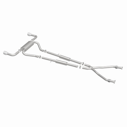 MagnaFlow 14 Infiniti Q50 V6 3.7L Cat-Back Polished Stainless Tips Dual Split Rear Exit Exhaust Magnaflow