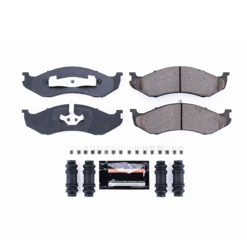 Power Stop 90-01 Jeep Cherokee Front Z23 Evolution Sport Brake Pads w/Hardware - eliteracefab.com