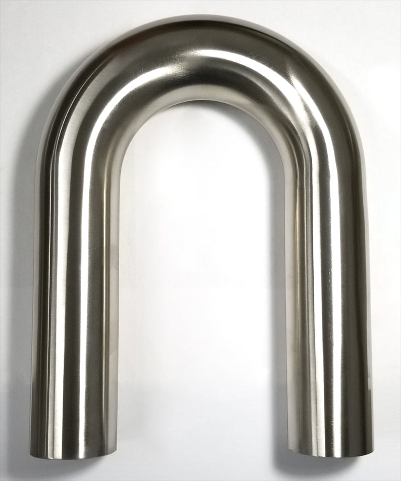 Stainless Bros 2.50in Diameter 1.5D / 3.75in CLR 180 Degree Bend 6in Leg / 6in Leg Mandrel Bend - eliteracefab.com
