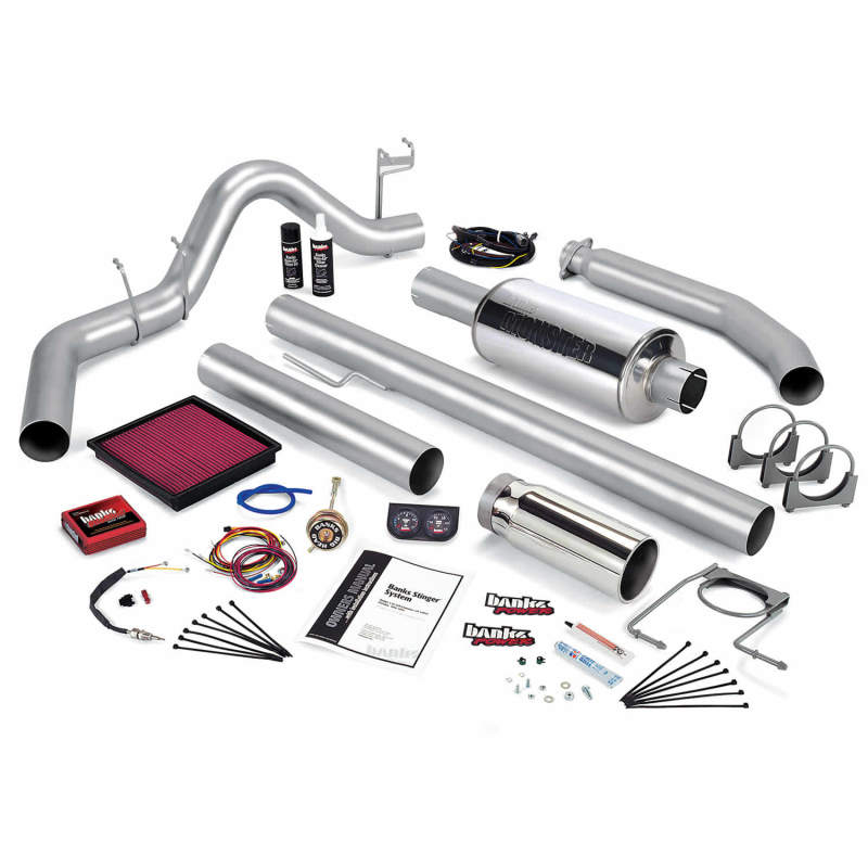 Banks Power 01 Dodge 5.9L 235Hp Ext Cab Stinger System - SS Single Exhaust w/ Chrome Tip Banks Power