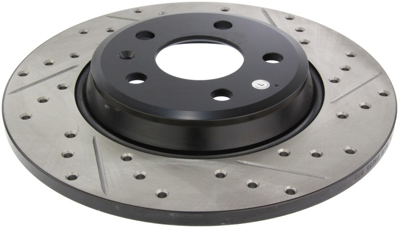 STOPTECH POWER SLOT 09-10 AUDI A4/A4 QUATTRO / 08-10 A5 / 10 S4 REAR LEFT DRILLED & SLOTTED ROTOR, 127.33127L - eliteracefab.com