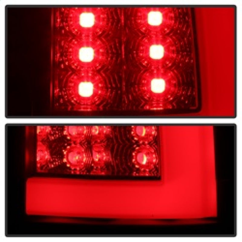 Spyder 00-06 GMC Yukon/Yukon XL V2 Light Bar LED Tail Lights - Blk Smoke (ALT-YD-CD00V2-LBLED-BSM) - eliteracefab.com